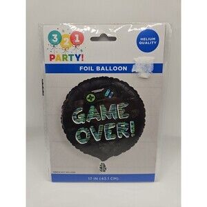 321 Party! Game Over! Gamer 17-inch Foil Balloon (Helium Quality)